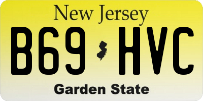 NJ license plate B69HVC
