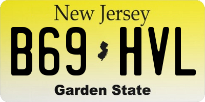 NJ license plate B69HVL