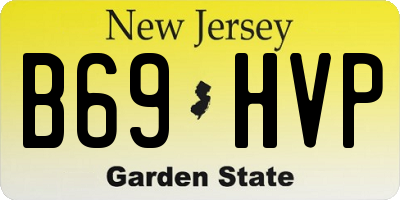 NJ license plate B69HVP
