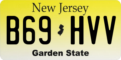 NJ license plate B69HVV