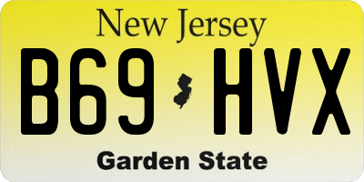 NJ license plate B69HVX