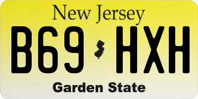 NJ license plate B69HXH