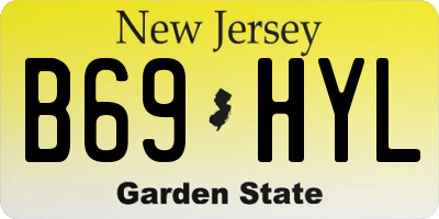 NJ license plate B69HYL