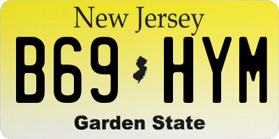 NJ license plate B69HYM