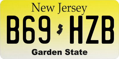 NJ license plate B69HZB