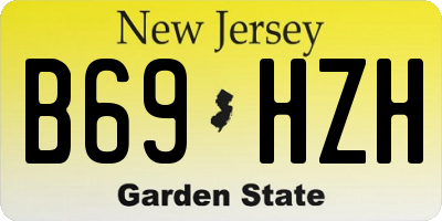 NJ license plate B69HZH