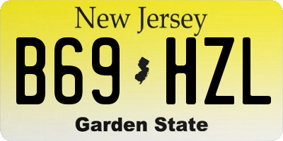 NJ license plate B69HZL