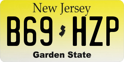 NJ license plate B69HZP