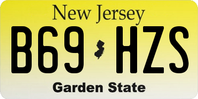 NJ license plate B69HZS