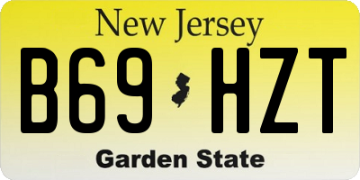 NJ license plate B69HZT