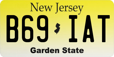 NJ license plate B69IAT