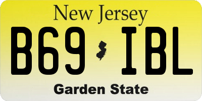 NJ license plate B69IBL