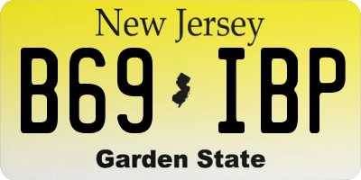 NJ license plate B69IBP