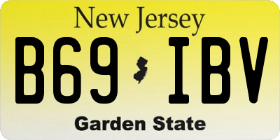 NJ license plate B69IBV
