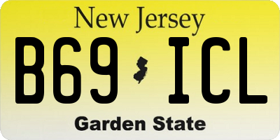 NJ license plate B69ICL