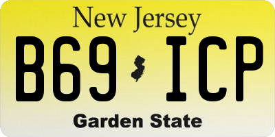 NJ license plate B69ICP