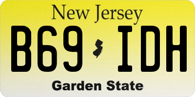 NJ license plate B69IDH