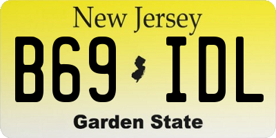 NJ license plate B69IDL