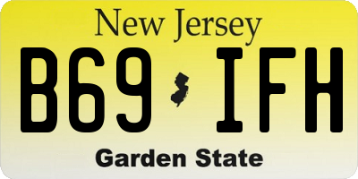 NJ license plate B69IFH