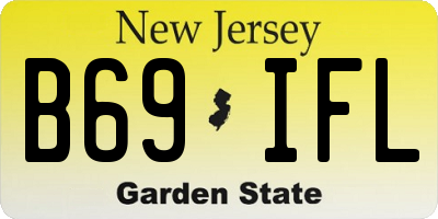 NJ license plate B69IFL