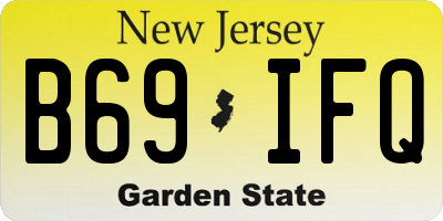 NJ license plate B69IFQ