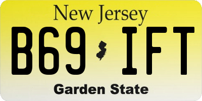 NJ license plate B69IFT