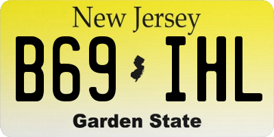 NJ license plate B69IHL