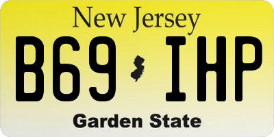 NJ license plate B69IHP