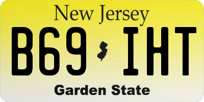 NJ license plate B69IHT