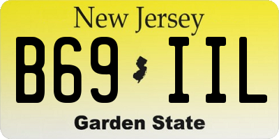 NJ license plate B69IIL