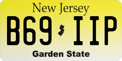 NJ license plate B69IIP