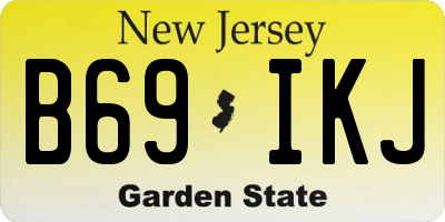 NJ license plate B69IKJ