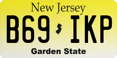 NJ license plate B69IKP