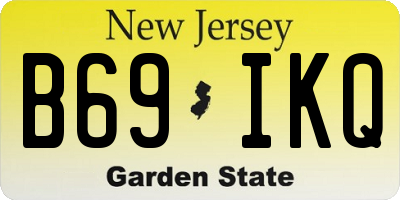 NJ license plate B69IKQ