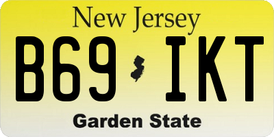 NJ license plate B69IKT