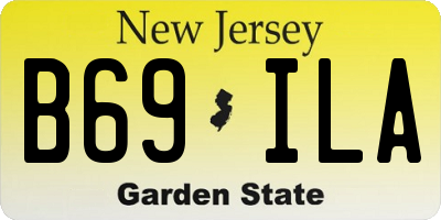 NJ license plate B69ILA