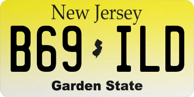 NJ license plate B69ILD