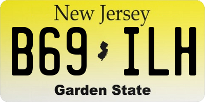 NJ license plate B69ILH