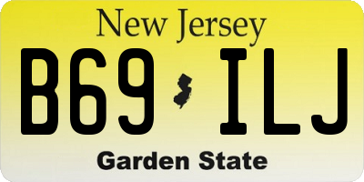 NJ license plate B69ILJ