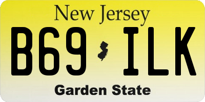 NJ license plate B69ILK