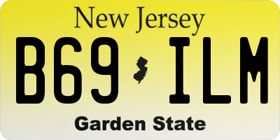 NJ license plate B69ILM