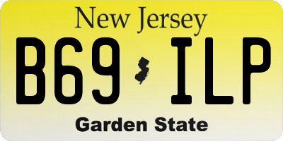 NJ license plate B69ILP