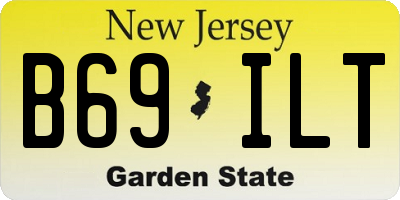 NJ license plate B69ILT