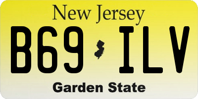 NJ license plate B69ILV