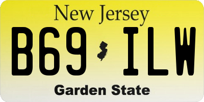 NJ license plate B69ILW