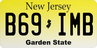 NJ license plate B69IMB