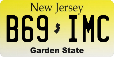 NJ license plate B69IMC