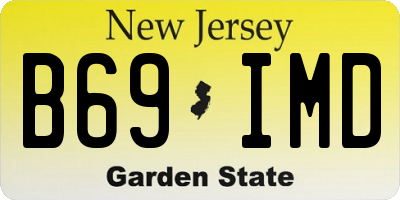 NJ license plate B69IMD
