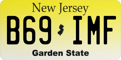 NJ license plate B69IMF