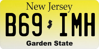 NJ license plate B69IMH